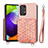 Samsung Galaxy A52s 5G用極薄ソフトケース シリコンケース 耐衝撃 全面保護 マグネット式 バンパー S08D サムスン ピンク