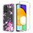 Samsung Galaxy A52s 5G用前面と背面 360度 フルカバー 極薄ソフトケース シリコンケース 耐衝撃 全面保護 バンパー 透明 サムスン ピンク