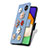 Samsung Galaxy A52s 5G用手帳型 レザーケース スタンド 花 カバー S02D サムスン 