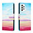 Samsung Galaxy A53 5G用手帳型 レザーケース スタンド パターン カバー H02X サムスン カラフル