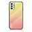 Samsung Galaxy A53 5G用ハイブリットバンパーケース プラスチック 鏡面 虹 グラデーション 勾配色 カバー LS1 サムスン イエロー