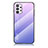 Samsung Galaxy A53 5G用ハイブリットバンパーケース プラスチック 鏡面 虹 グラデーション 勾配色 カバー LS1 サムスン 