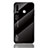 Samsung Galaxy A70E用ハイブリットバンパーケース プラスチック 鏡面 虹 グラデーション 勾配色 カバー LS1 サムスン ブラック
