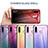 Samsung Galaxy A70E用ハイブリットバンパーケース プラスチック 鏡面 虹 グラデーション 勾配色 カバー LS1 サムスン 