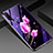 Samsung Galaxy A70S用ハイブリットバンパーケース プラスチック 鏡面 花 カバー サムスン ローズレッド