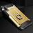Samsung Galaxy A70S用ハイブリットバンパーケース プラスチック アンド指輪 兼シリコーン カバー H01 サムスン ゴールド