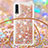 Samsung Galaxy A70S用シリコンケース ソフトタッチラバー ブリンブリン カバー 携帯ストラップ S03 サムスン 