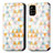 Samsung Galaxy A71 4G A715用手帳型 レザーケース スタンド パターン カバー S02D サムスン ホワイト