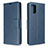Samsung Galaxy A71 4G A715用手帳型 レザーケース スタンド カバー L16 サムスン ネイビー