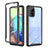 Samsung Galaxy A71 4G A715用360度 フルカバー ハイブリットバンパーケース クリア透明 プラスチック カバー ZJ1 サムスン ブラック