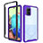 Samsung Galaxy A71 4G A715用360度 フルカバー ハイブリットバンパーケース クリア透明 プラスチック カバー ZJ3 サムスン 