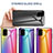 Samsung Galaxy A71 4G A715用ハイブリットバンパーケース プラスチック 鏡面 虹 グラデーション 勾配色 カバー LS2 サムスン 