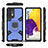 Samsung Galaxy A72 4G用ハイブリットバンパーケース プラスチック アンド指輪 マグネット式 S07 サムスン ネイビー