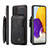 Samsung Galaxy A72 4G用ケース 高級感 手触り良いレザー柄 C01S サムスン ブラック