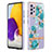 Samsung Galaxy A72 4G用シリコンケース ソフトタッチラバー バタフライ パターン カバー Y06B サムスン 
