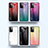 Samsung Galaxy A72 4G用ハイブリットバンパーケース プラスチック 鏡面 虹 グラデーション 勾配色 カバー LS1 サムスン 
