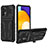 Samsung Galaxy A72 4G用ハイブリットバンパーケース スタンド プラスチック 兼シリコーン カバー YF1 サムスン 
