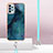 Samsung Galaxy A72 4G用シリコンケース ソフトタッチラバー バタフライ パターン カバー 携帯ストラップ YB7 サムスン 