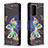 Samsung Galaxy A72 4G用手帳型 レザーケース スタンド パターン カバー B03F サムスン 