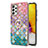 Samsung Galaxy A72 4G用シリコンケース ソフトタッチラバー バタフライ パターン カバー アンド指輪 Y03B サムスン 