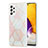 Samsung Galaxy A72 5G用シリコンケース ソフトタッチラバー バタフライ パターン カバー Y01B サムスン ピンク