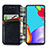 Samsung Galaxy A72 5G用手帳型 レザーケース スタンド カバー S01D サムスン 