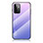 Samsung Galaxy A72 5G用ハイブリットバンパーケース プラスチック 鏡面 虹 グラデーション 勾配色 カバー LS1 サムスン 