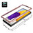Samsung Galaxy A72 5G用360度 フルカバー ハイブリットバンパーケース クリア透明 プラスチック カバー JX1 サムスン 