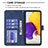 Samsung Galaxy A73 5G用手帳型 レザーケース スタンド カバー B08F サムスン 