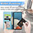 Samsung Galaxy A73 5G用手帳型 レザーケース スタンド パターン カバー S04D サムスン 