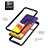 Samsung Galaxy A82 5G用ハイブリットバンパーケース プラスチック アンド指輪 マグネット式 ZJ1 サムスン 