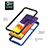 Samsung Galaxy A82 5G用360度 フルカバー ハイブリットバンパーケース クリア透明 プラスチック カバー ZJ2 サムスン 
