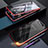 Samsung Galaxy A90 4G用ケース 高級感 手触り良い アルミメタル 製の金属製 360度 フルカバーバンパー 鏡面 カバー サムスン レッド