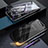 Samsung Galaxy A90 4G用ケース 高級感 手触り良い アルミメタル 製の金属製 360度 フルカバーバンパー 鏡面 カバー サムスン ブラック