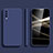 Samsung Galaxy A90 5G用360度 フルカバー極薄ソフトケース シリコンケース 耐衝撃 全面保護 バンパー S05 サムスン ネイビー