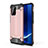 Samsung Galaxy A91用ハイブリットバンパーケース プラスチック 兼シリコーン カバー WL1 サムスン ローズゴールド