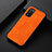 Samsung Galaxy F02S SM-E025F用ケース 高級感 手触り良いレザー柄 B06H サムスン オレンジ