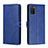 Samsung Galaxy F02S SM-E025F用手帳型 レザーケース スタンド カバー H02X サムスン ネイビー