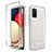 Samsung Galaxy F02S SM-E025F用前面と背面 360度 フルカバー 極薄ソフトケース シリコンケース 耐衝撃 全面保護 バンパー 勾配色 透明 JX4 サムスン クリア