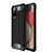 Samsung Galaxy F02S SM-E025F用ハイブリットバンパーケース プラスチック 兼シリコーン カバー WL1 サムスン ブラック