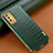 Samsung Galaxy F02S SM-E025F用ケース 高級感 手触り良いレザー柄 サムスン グリーン