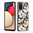 Samsung Galaxy F02S SM-E025F用シリコンケース ソフトタッチラバー バタフライ パターン カバー Y06B サムスン 