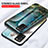 Samsung Galaxy F02S SM-E025F用ハイブリットバンパーケース プラスチック パターン 鏡面 カバー サムスン 