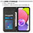 Samsung Galaxy F02S SM-E025F用手帳型 レザーケース スタンド カバー Y04B サムスン 