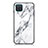 Samsung Galaxy F12用ハイブリットバンパーケース プラスチック パターン 鏡面 カバー サムスン ホワイト