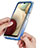 Samsung Galaxy F12用前面と背面 360度 フルカバー 極薄ソフトケース シリコンケース 耐衝撃 全面保護 バンパー 勾配色 透明 JX1 サムスン 