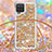 Samsung Galaxy F12用シリコンケース ソフトタッチラバー ブリンブリン カバー 携帯ストラップ S03 サムスン 
