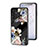 Samsung Galaxy F13 4G用ハイブリットバンパーケース プラスチック 鏡面 花 カバー サムスン 