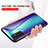 Samsung Galaxy F13 4G用ハイブリットバンパーケース プラスチック 鏡面 虹 グラデーション 勾配色 カバー LS2 サムスン 