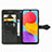 Samsung Galaxy F13 4G用手帳型 レザーケース スタンド パターン カバー サムスン 